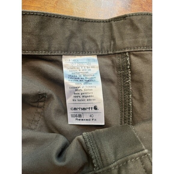 Carhartt Mens Casual Cargo Shorts Sz 40 - Picture 2 of 4